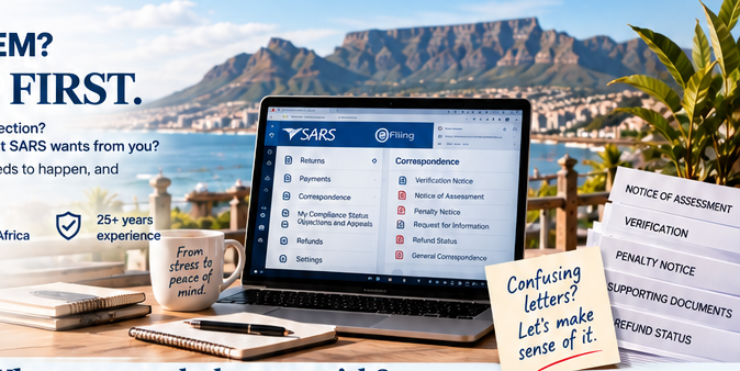 Cape Town and tax assistance workspace